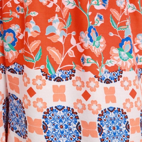 MINKPINK Neighbourhood Orange Floral Romper - Picture 8 of 8